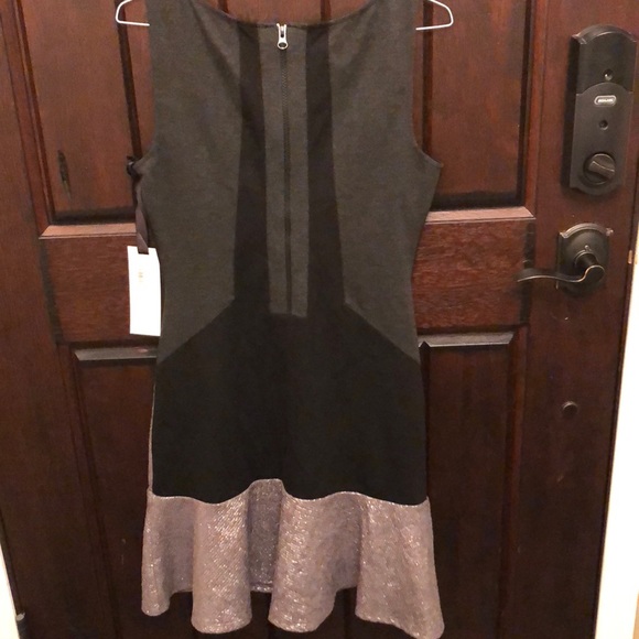 NWT Couture HALE BOB Black Dress, Metallic Flare - Picture 4 of 4